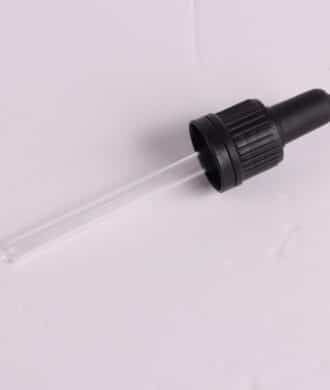 מזלף לבקבוק זכוכית חום 50 מ"ל 18 מ"מ