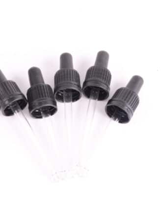 מזלף לבקבוק זכוכית חום 100 מ"ל 18 מ"מ